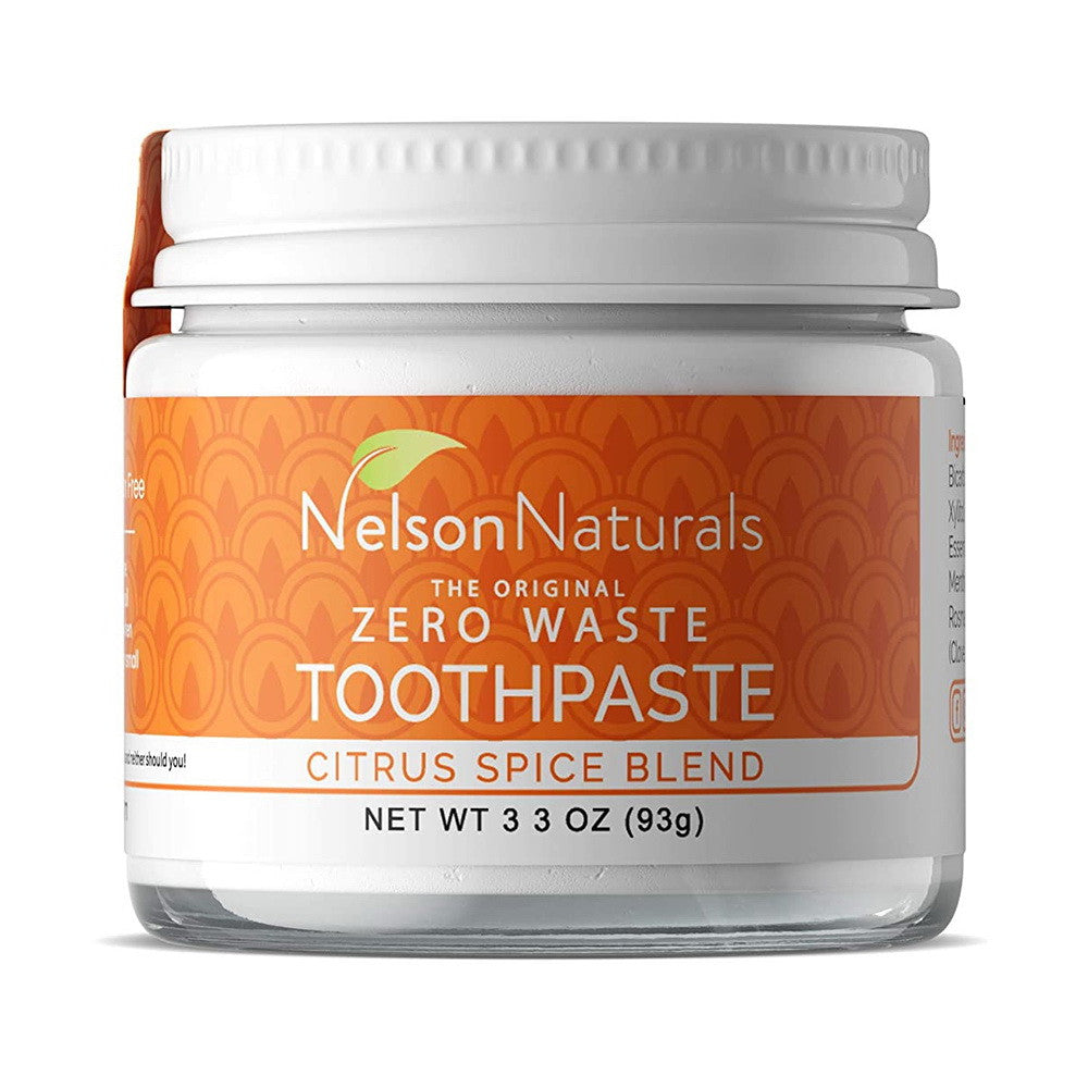 Nelson Naturals Citrus Spice Blend Fluoride Free Toothpaste, 3.3 Oz